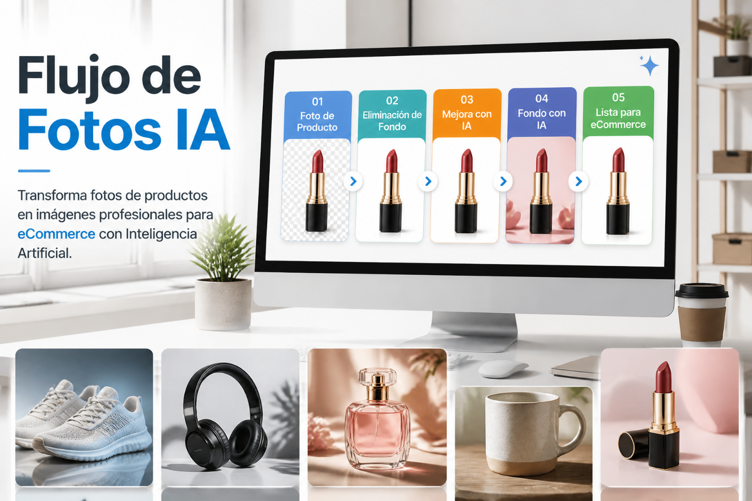 Crear fotos de productos con IA: guía completa para ecommerce