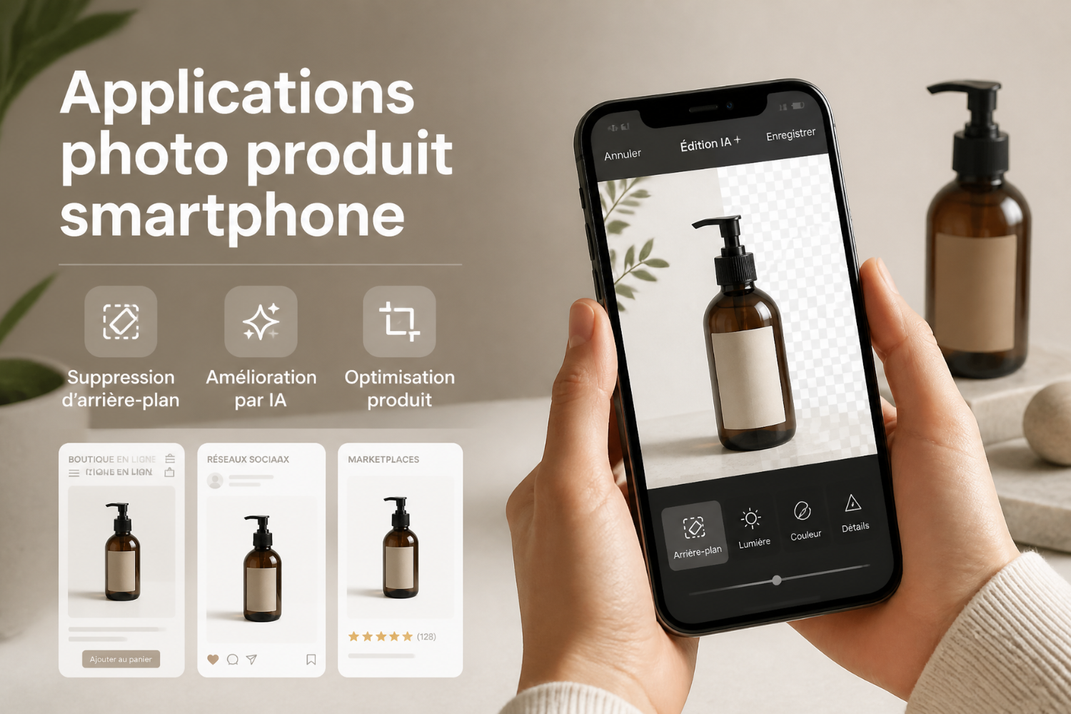 Meilleures applications photo produit pour créer de belles images avec son smartphone