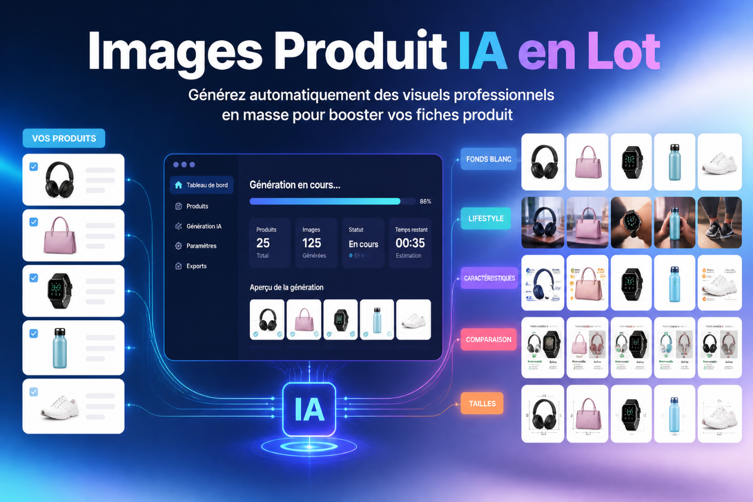 Créer des images produit en lot avec l’IA : guide e-commerce